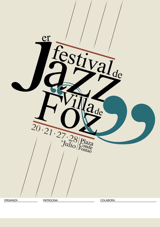 Cartel Oficial del I Festival "Villa de Foz"